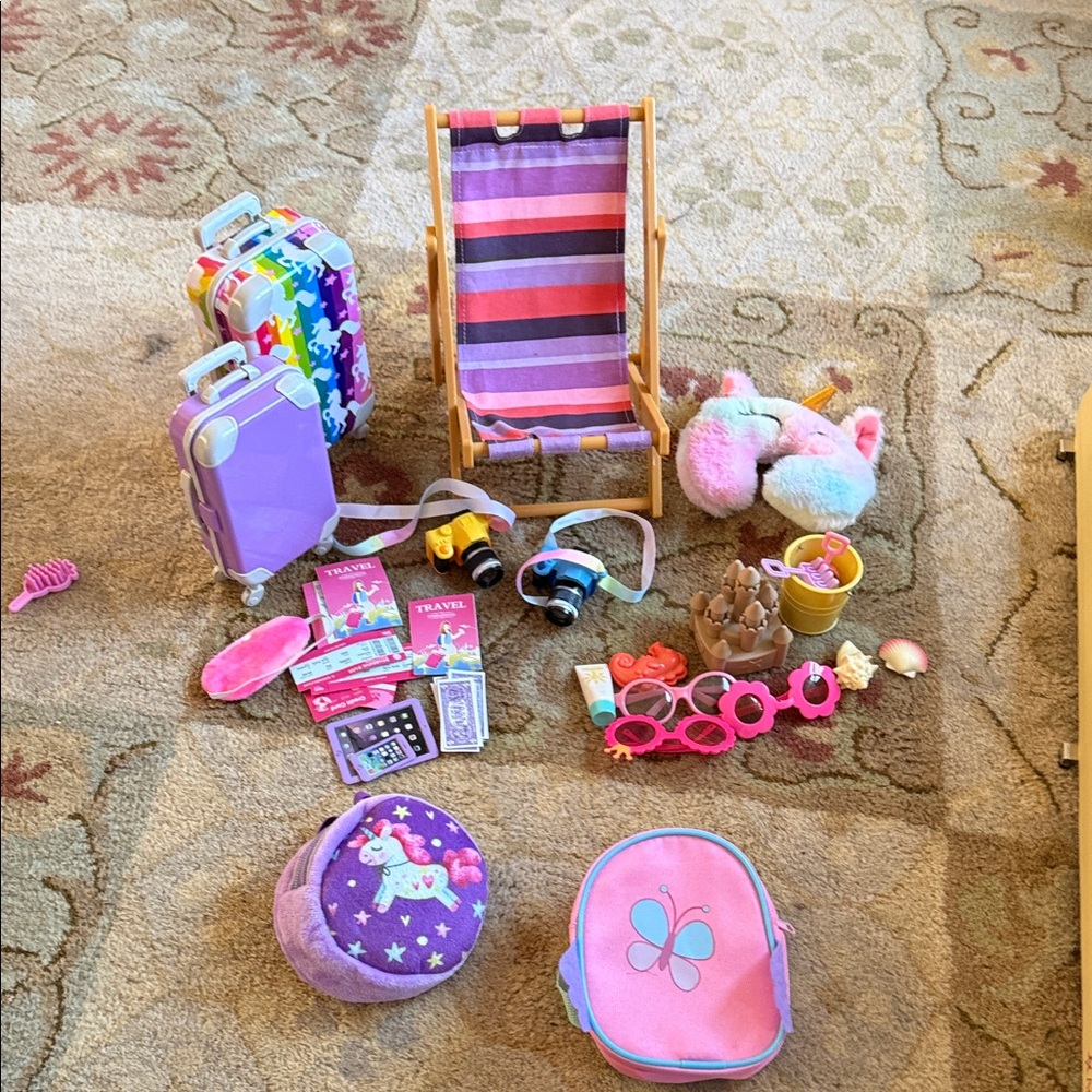 American Girl beach theme Toy Set